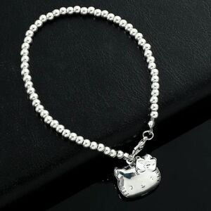 Silver Hello Kitty Locket Bracelet